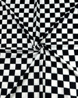 (4x2 YUMMY RIB) BLACK AND OFF WHITE CHECKERED (5)