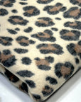 (BRUSHED SWEATER KNIT) BLACK AND BROWN CHEETAH ON CREAM