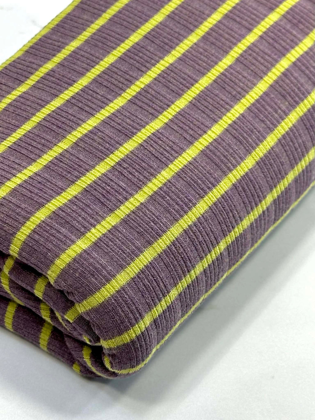 (RIB) CITRUS STRIPES ON VINTAGE PURPLE