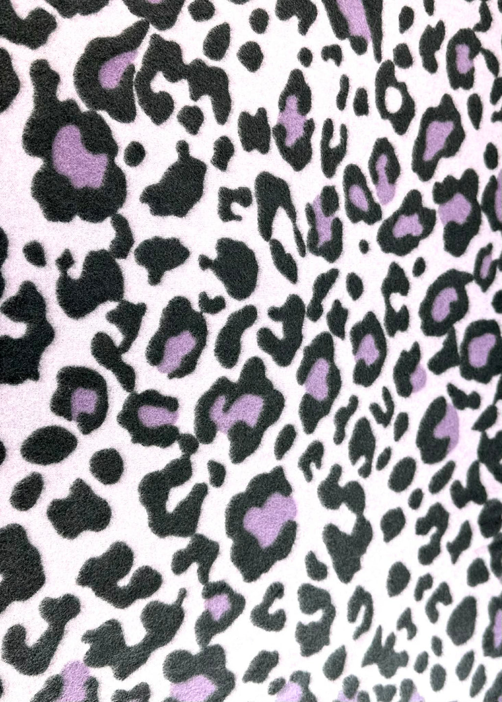 (BRUSHED SWEATER KNIT) PURPLE AND BLACK CHEETAH