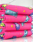 (DBP) SKATEBOARDS AND STARS ON PINK