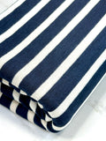 (BABY RIB) OFF WHITE STRIPES ON NAVY
