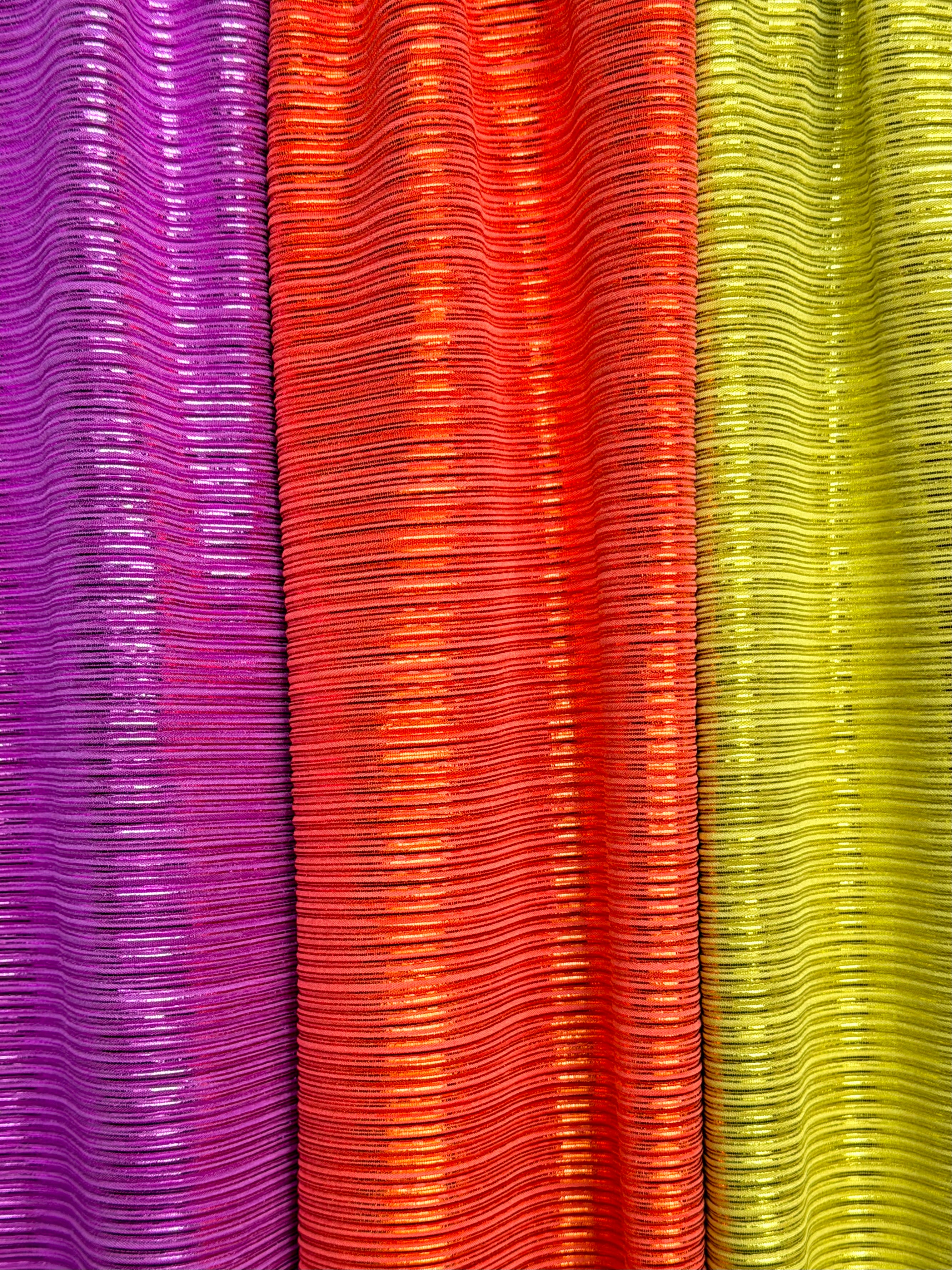 (METALLIC PLEATED) ORANGE