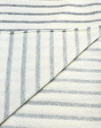 (FRENCH TERRY) LIGHT GRAY STRIPES ON IVORY