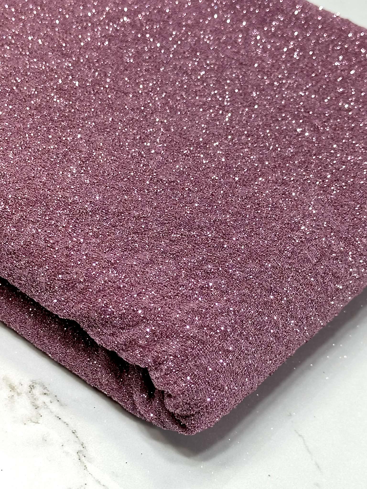 (KNIT) 3D DARK PINK AND GLITTER LEOPARD