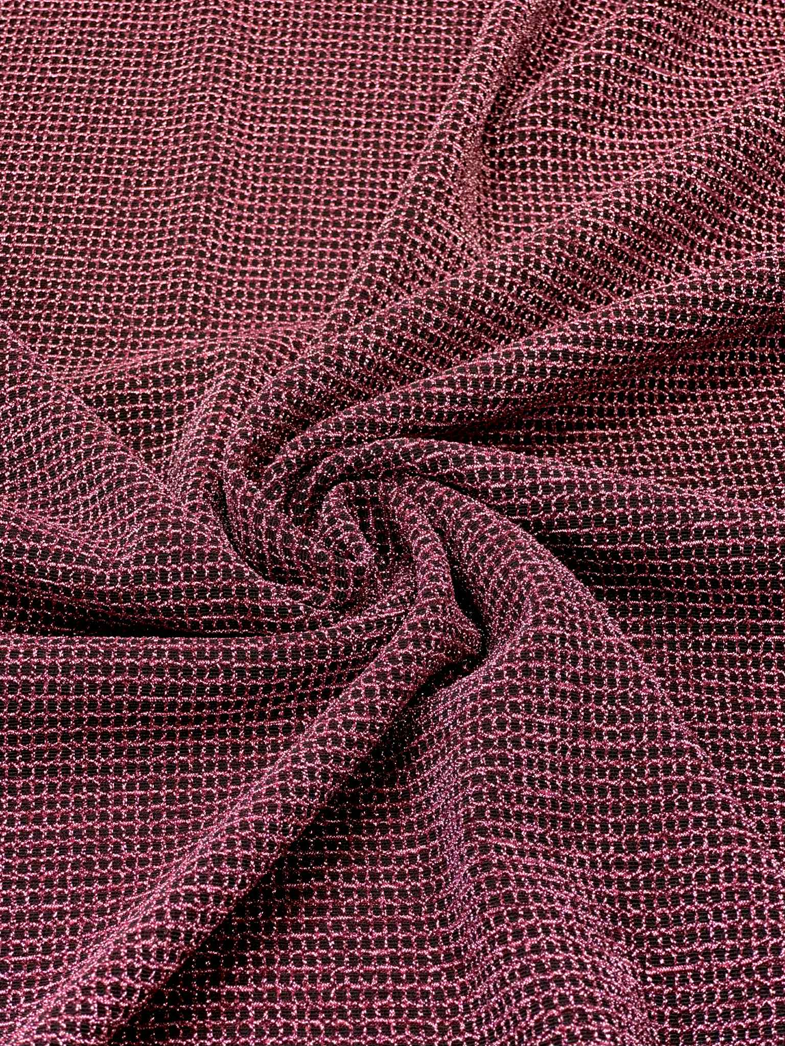(LUREX KNIT) HOT PINK SHIMMER