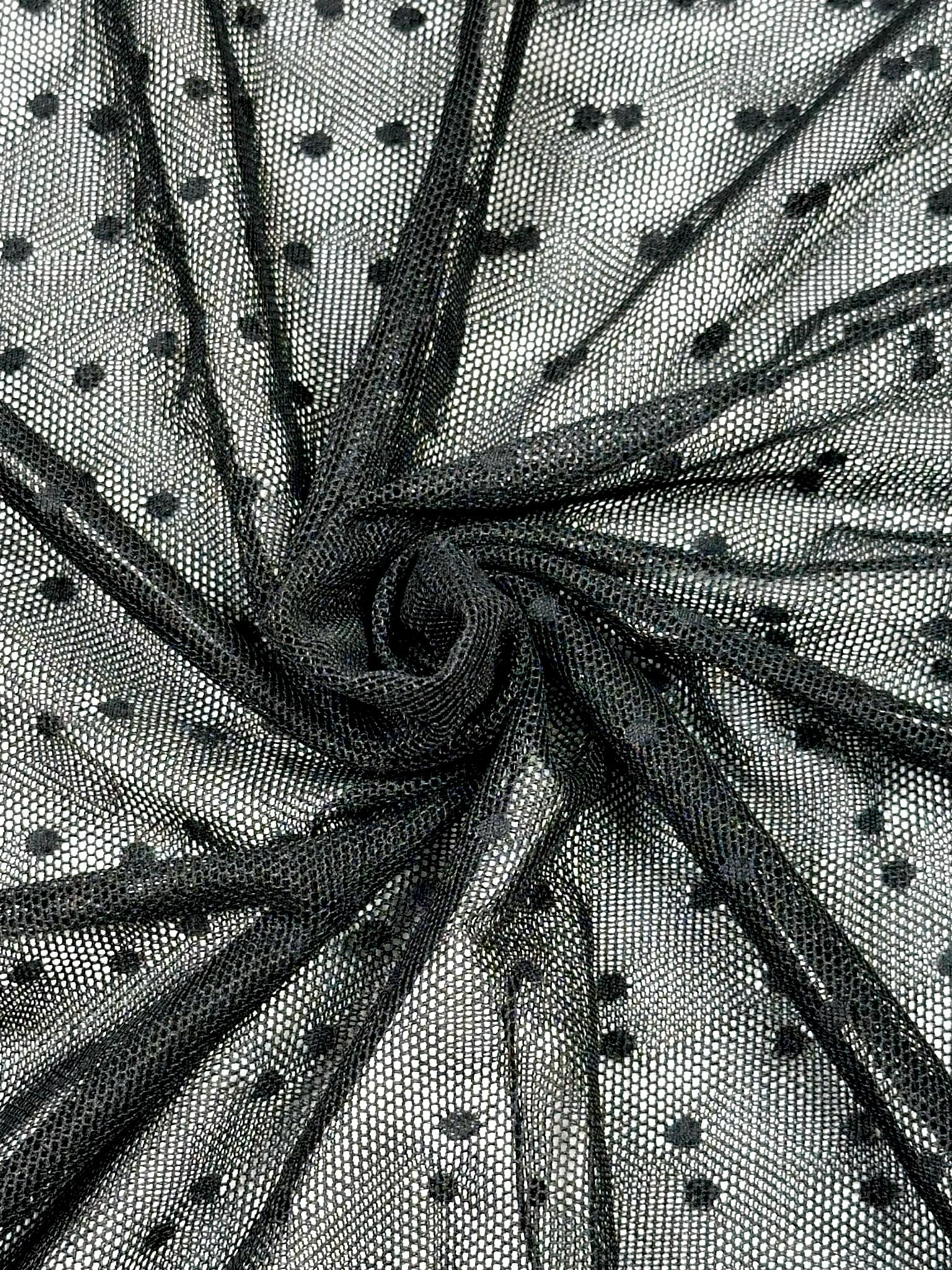(MESH) TINY BLACK DOTS