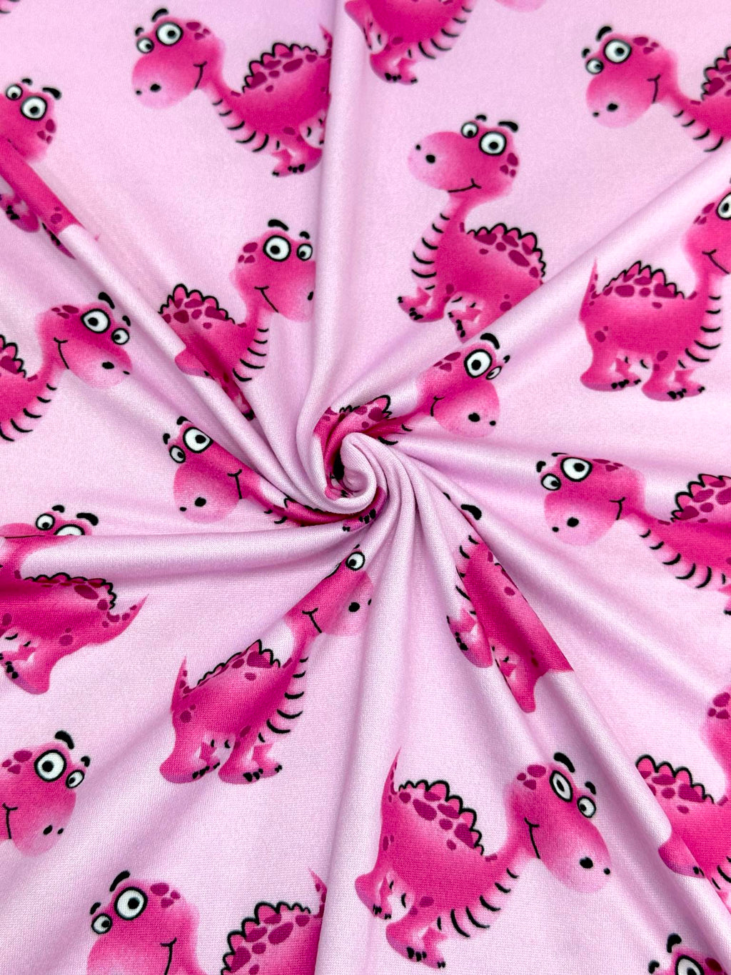 (DBP) FUSCHIA DINO'S ON LIGHT PINK