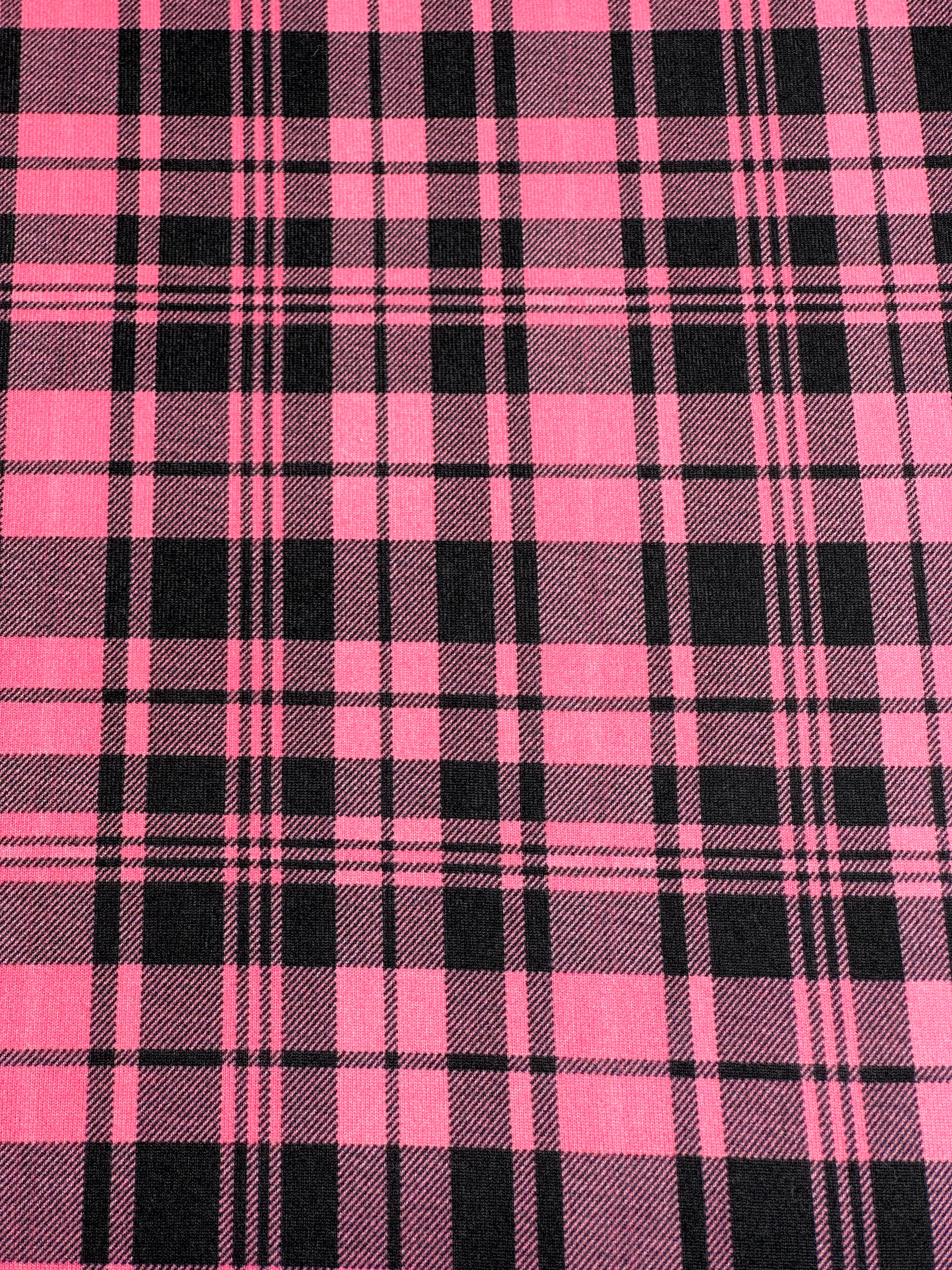 (OAKLEY) PINK AND BLACK PLAID