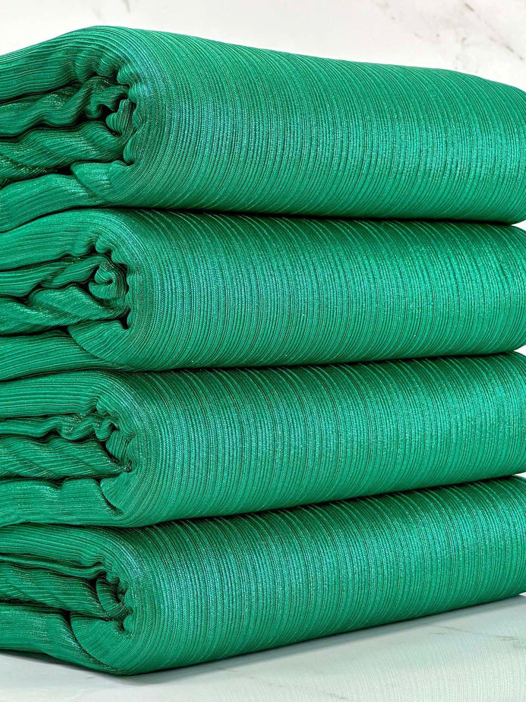 (SLINKY RIB) GREEN SHIMMER