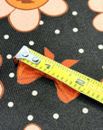 (OAKLEY) ORANGE PUMPKIN FLOWERS AND BOWS ON DARK BROWN