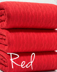 (CABLE KNIT) RED (2)