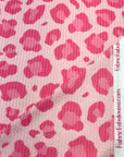 (URBAN RIB) PINK CHEETAH ON LIGHT PINK