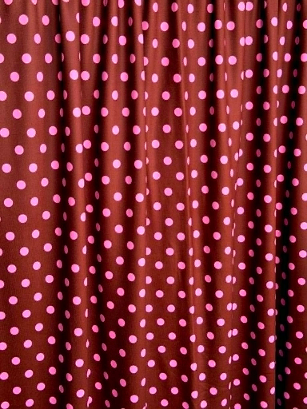 (DBP) PINK POLKA DOTS ON BROWN