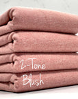 (BRUSHED SWEATER KNIT) 2-TONE BLUSH