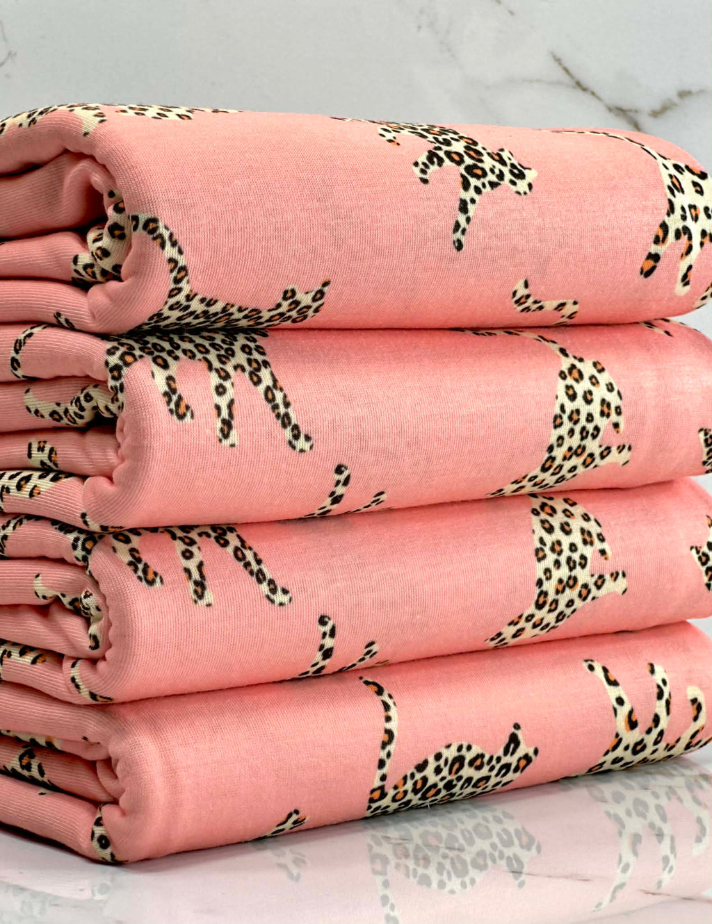 (JERSEY) CHEETAHS ON LIGHT CORAL