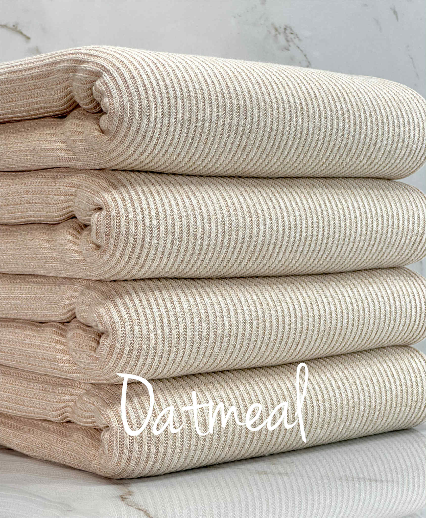 (CASHMERE SWEATER RIB) OATMEAL