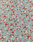 (MESH) RED, BLUSH, AND WHITE FLOWERS ON SAGE