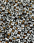(YUMMY RIB) HALLOWEEN BLACK & WHITE CHECKERED PRINT