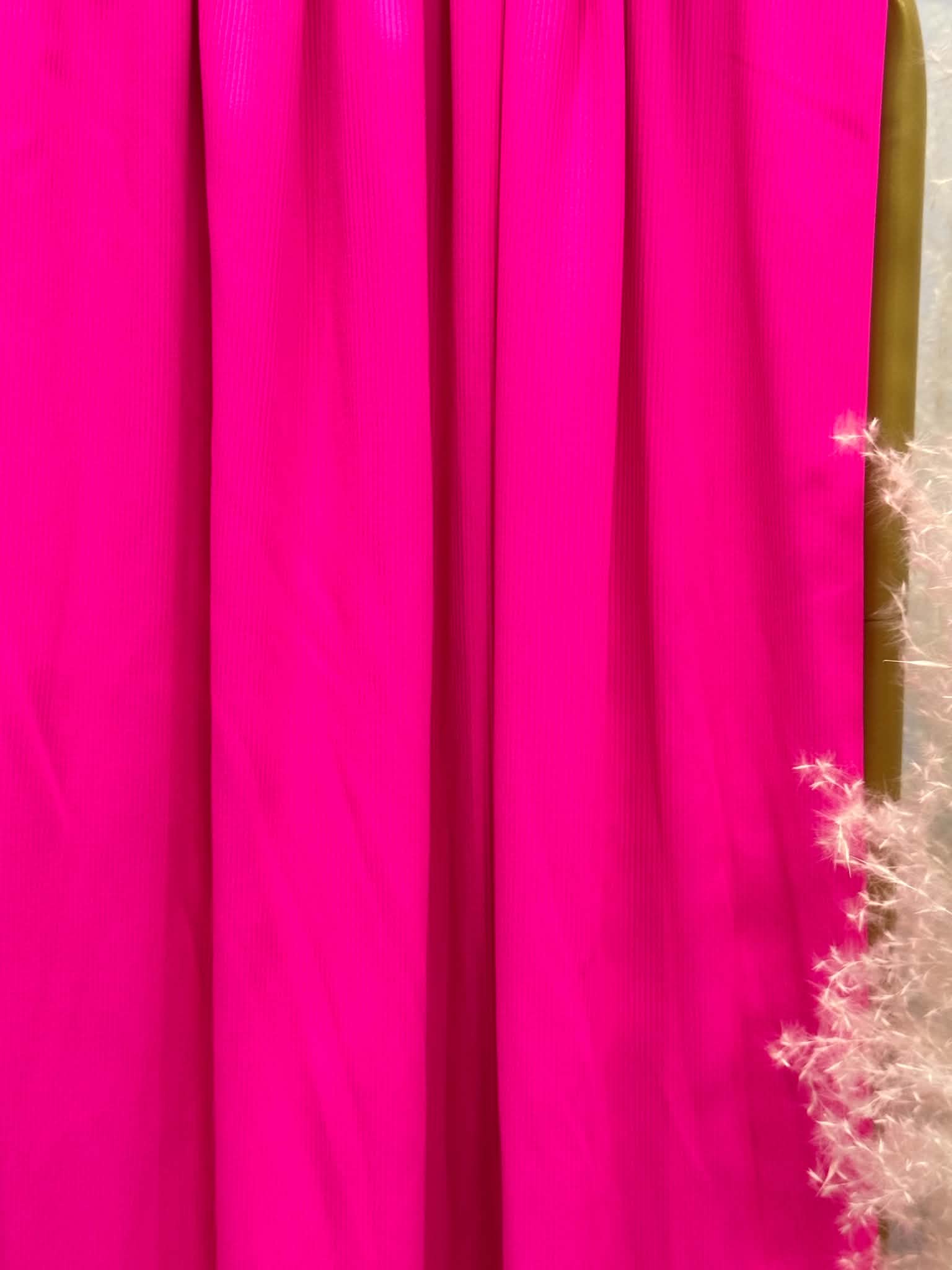 (SWIM RIB) NEON PINK