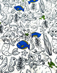 (DBP) MERMAID COLORING FABRIC