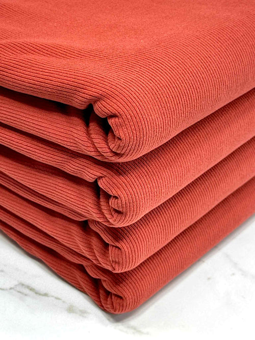 (2X1 SUPER COTTON FEEL RIB) LAVA FALL