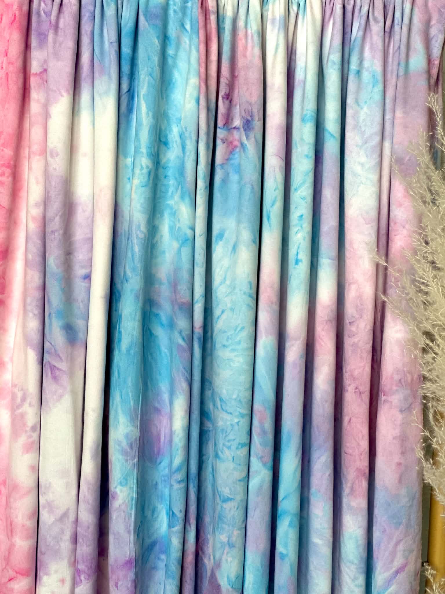 (DBP) PINK, BLUE, LAVENDER AND OFF WHITE TIE TYE