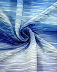 (PLEATED) BLUE COLORWAVE