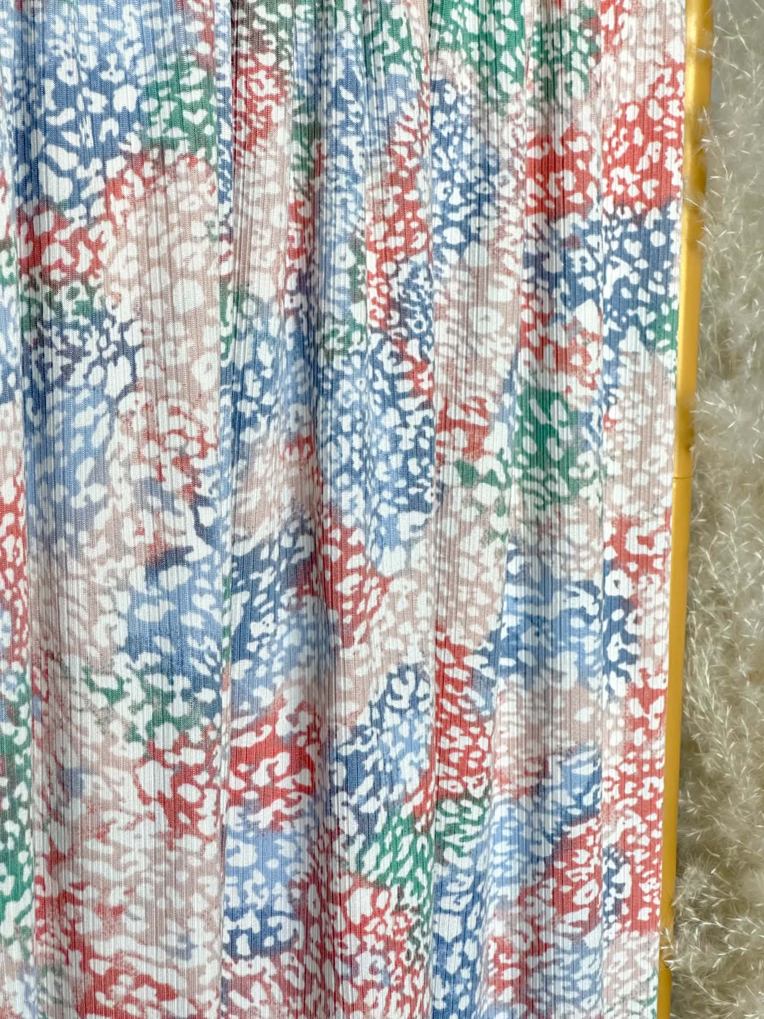 (4X2 YUMMY RIB) LEOPARD ON MULTI COLORWAY