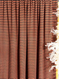 (4x2 YUMMY RIB) BLACK STRIPES ON COPPER