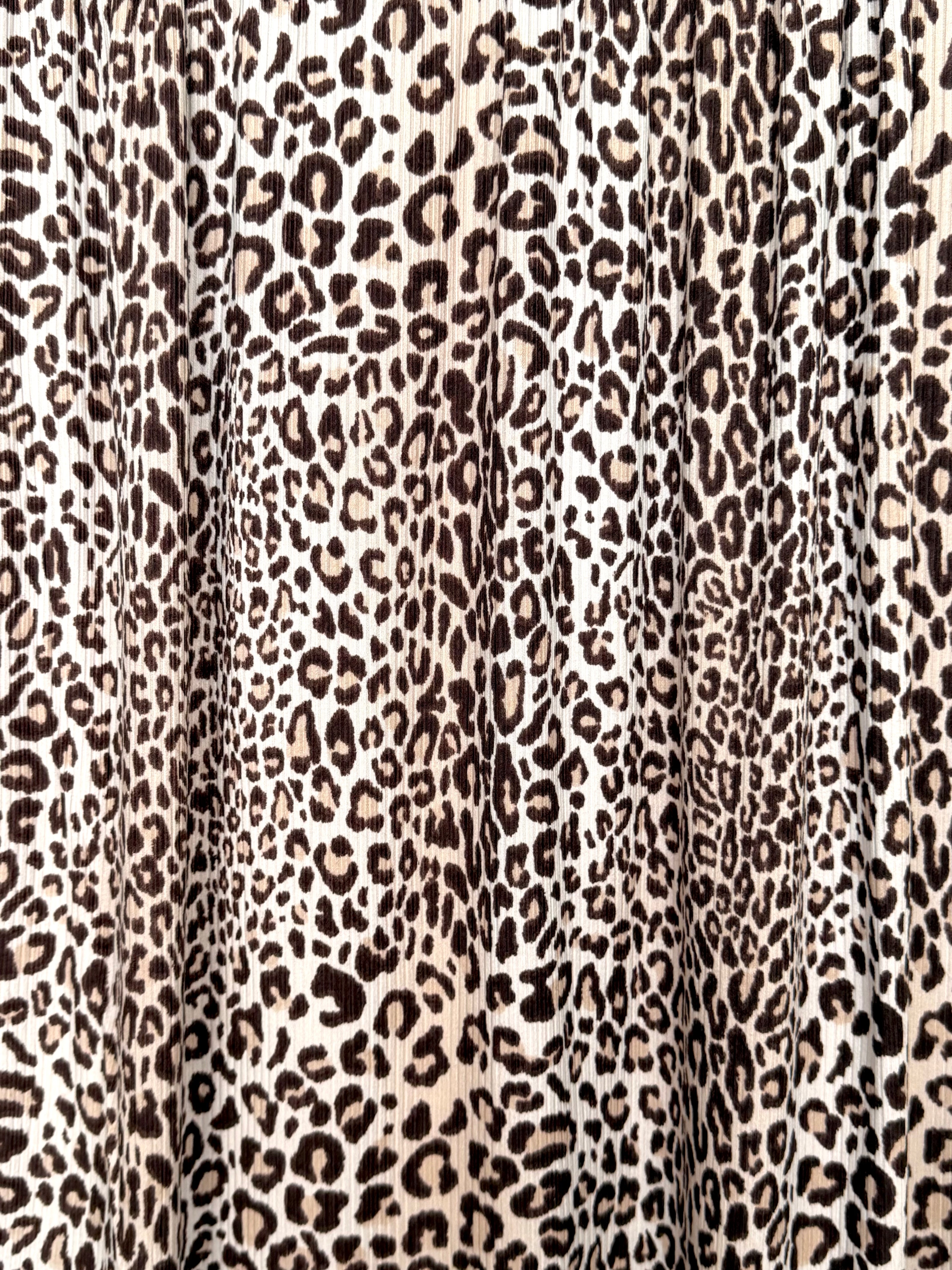 (4X2 YUMMY RIB) TAN AND BROWN CHEETAH ON IVORY