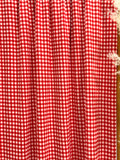 (2X2 RIB) NEW RED AND OFF WHITE GINGHAM