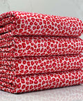(2X2 BRUSHED RIB) PINK AND RED CHEETAH ON LIGHT PINK