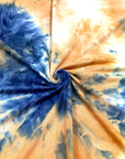 (DBP) ORANGE AND NAVY BLUE TIE DYE