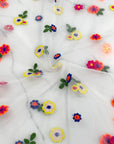 (MESH) COLORFUL EMBROIDERED FLOWERS