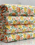 (DBP) YELLOW, BLUSH, AND RUST FLOWERS ON OFF WHITE (1)