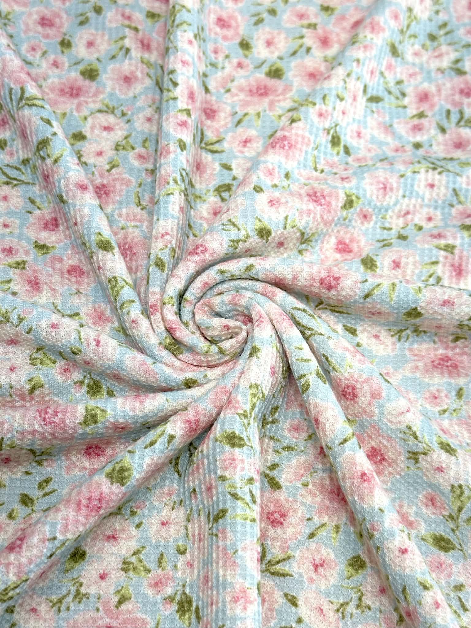 (THERMAL) TINY PINK FLOWERS ON SKY BLUE(4)