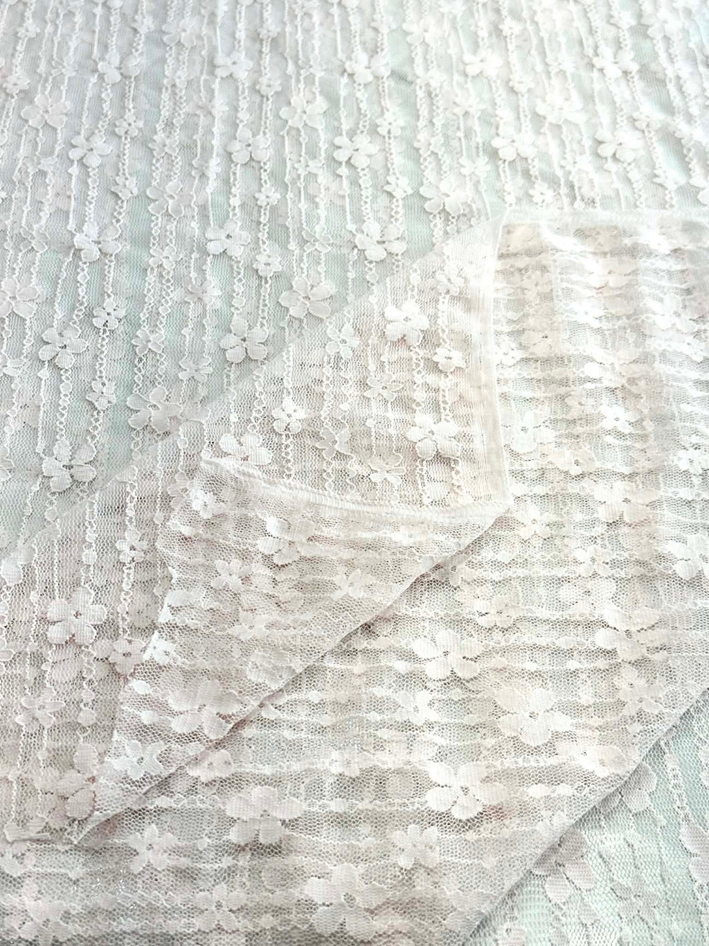 (LACE) LIGHT PINK FLORAL PATTERN
