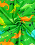 (YUMMY RIB) DINOSAURS ON GREEN