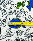 (DBP) MERMAID COLORING FABRIC