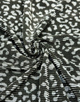 (PLEATED) CHEETAH ON BLACK