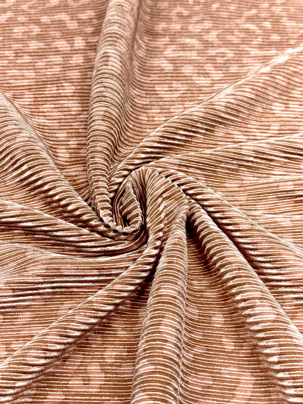 (PLEATED) CHEETAH ON DUSTY ROSE