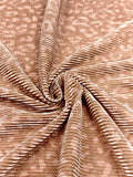 (PLEATED) CHEETAH ON DUSTY ROSE