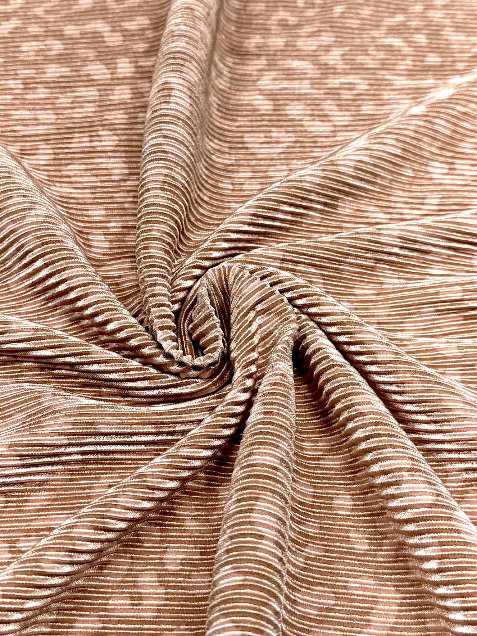 (PLEATED) CHEETAH ON DUSTY ROSE