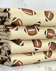(4X2 RIB) FOOTBALLS ON TAN
