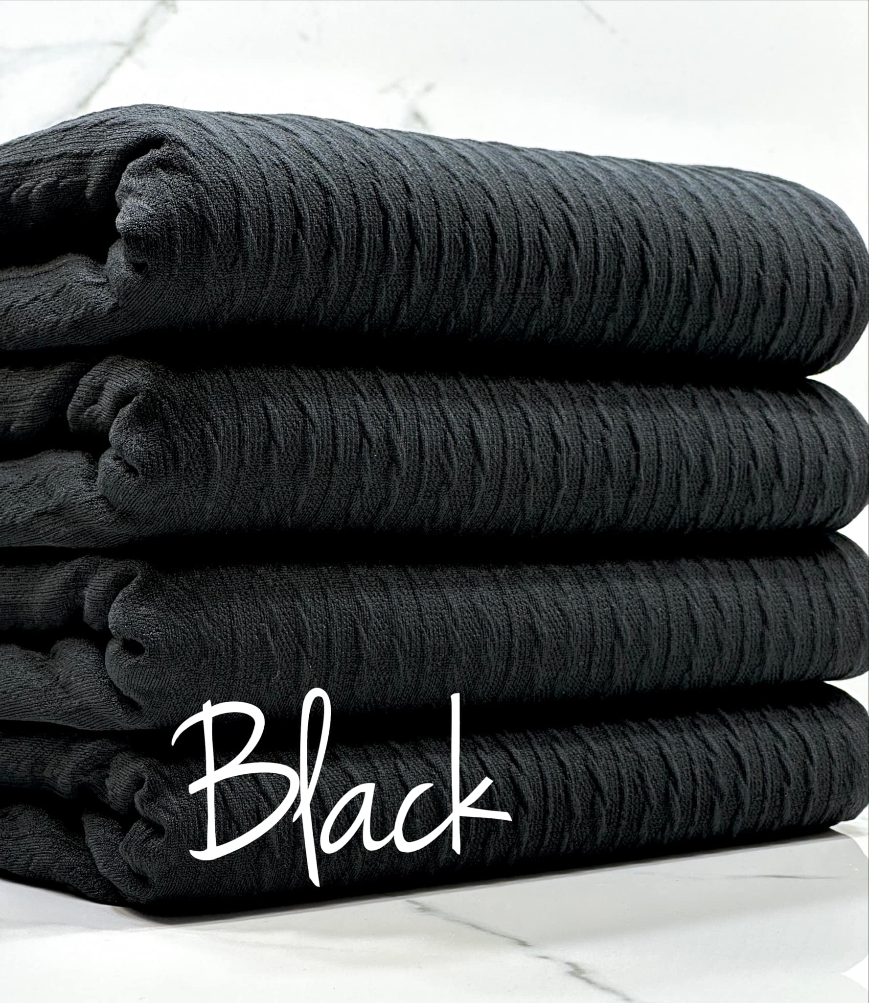 (BRAIDED KNIT SPANDEX) BLACK (1)