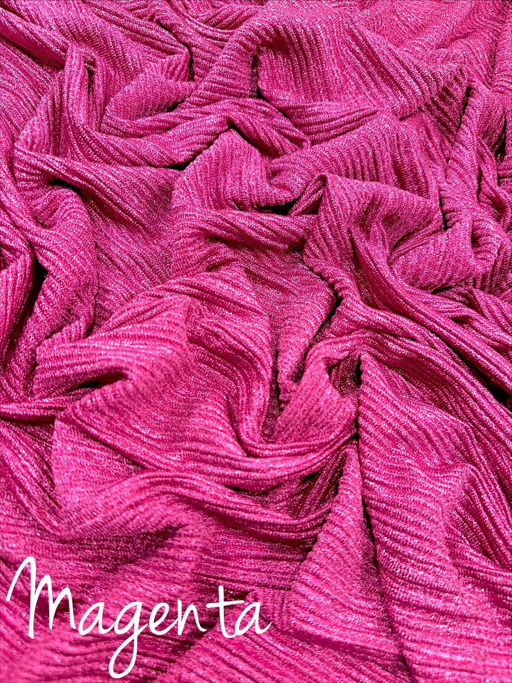 (SHIMMER PLEATED) MAGENTA