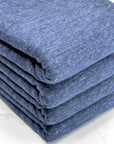 (BRUSHED SWEATER KNIT) NAVY BLUE WITH TINY GOLD GLITTER
