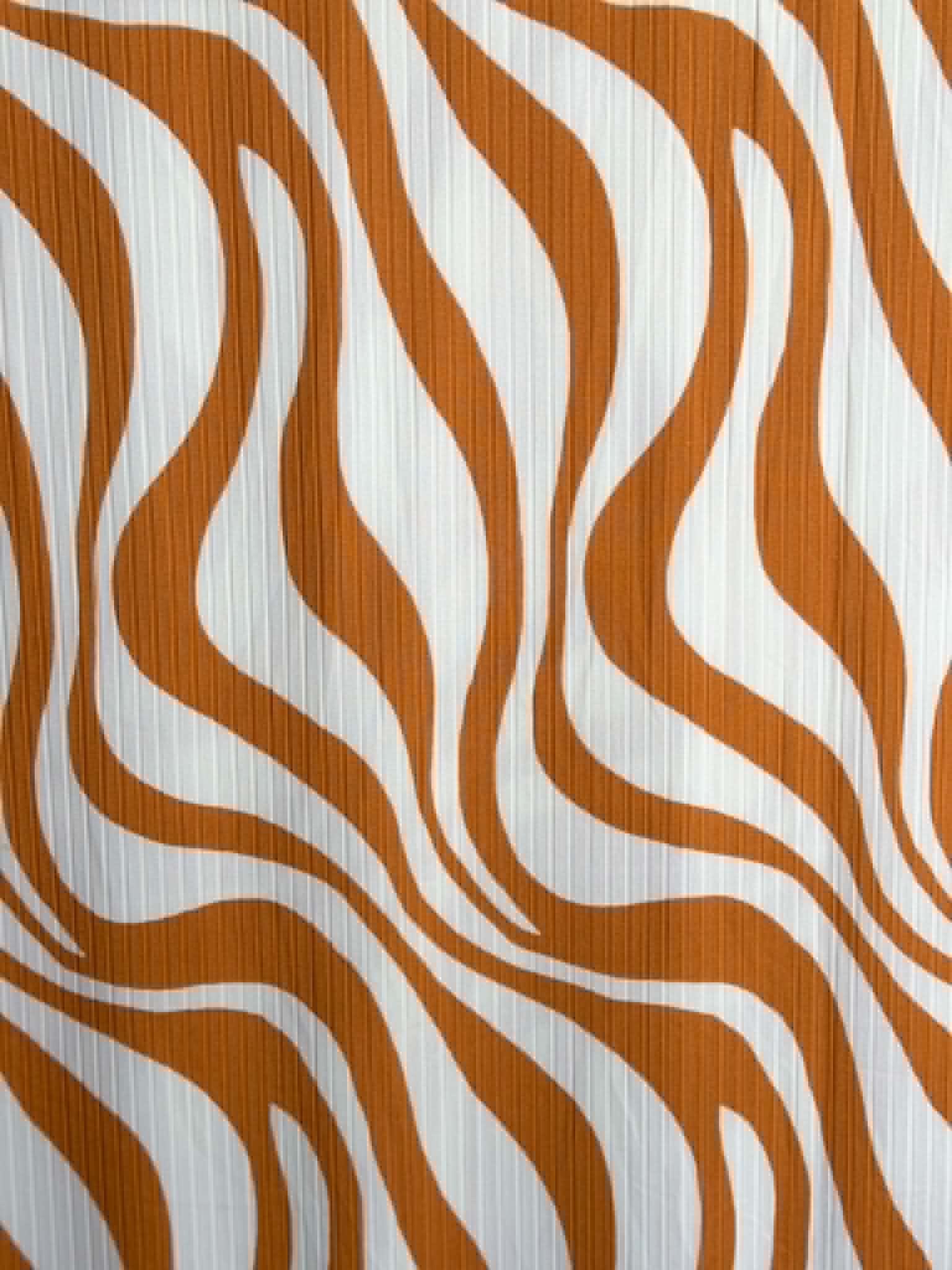 (WIDE YUMMY RIB) SUNSET RUST ZEBRA ON CREAM