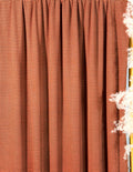(2x1 YUMMY RIB) THIN BLACK STRIPES ON COPPER